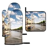 Superbe performance : ces gants résistants à la chaleur sont finement conçus avec des matériaux de qualité supérieure, offrant une protection épaisse et durable contre les brûlures et les brûlures. Les couches intérieures et extérieures sont fabriquées en tissu imperméable, ce qui les rend faciles à nettoyer.