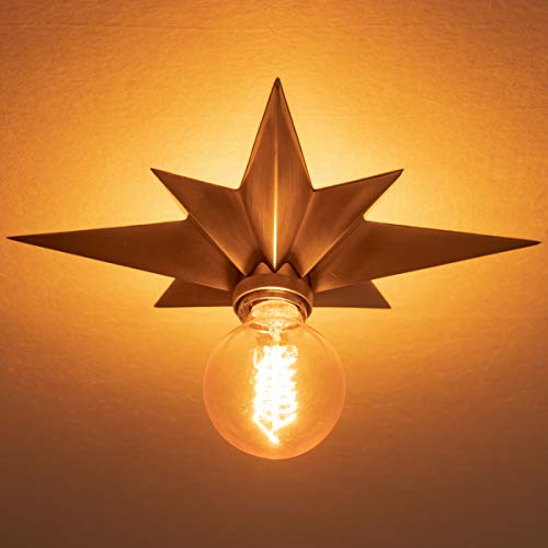 Viluxy Flush Mount Ceiling Light, Satin Nickel Star Light Fixtures Ceiling For Hallway, Entryway, Study Room, Bedroom #TOP1