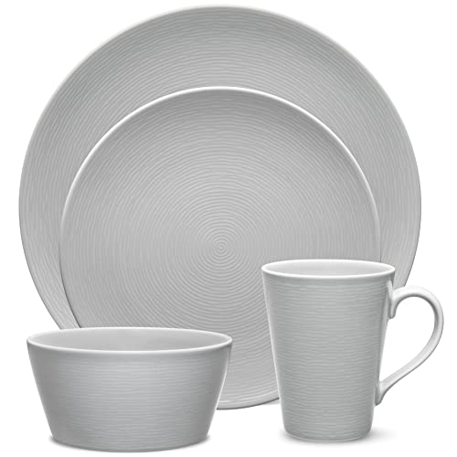 Noritake Service de table rond 4 pièces Gris sur gris complet - 2