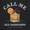 Life Is Good Men's M Crusher Tee Call Me Old Fashion Jetblk T-Shirt, Jet Black, XL #1