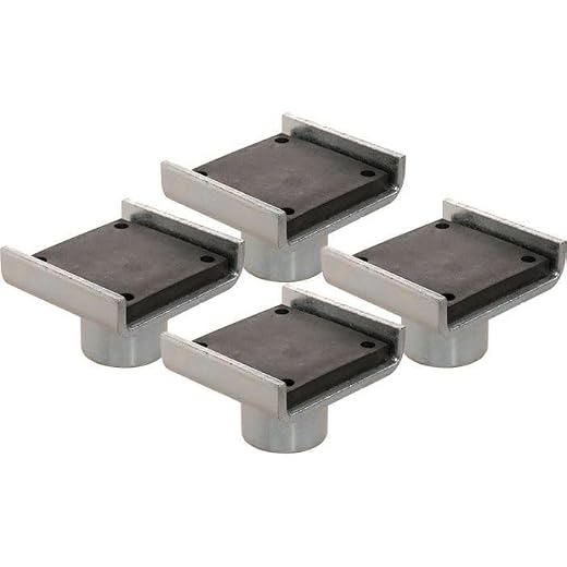 BENDPAK Frame Cradle Pads with 60mm Pin for 2 Post Lifts with up to 10,000 lb. Capacity, 4.3 in. Between Flanges (Set of 4) 5215761