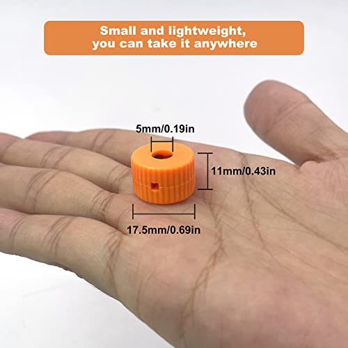 VCELINK Mini Magnetizer Demagnetizer Tool 3-Pack, GJ755OG Magnetizing and Demagnetizing Ring Pocket Size for Small Screwdrivers Tips and Bits, Orange