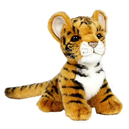 Peluche Tigre Brun Bébé Hansa : décoration jungle pour chambre enfant