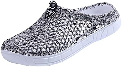 Womens Garden Clogs Shoes Comfortable Slip on Lightweight Summer Sandals Lady Rubber Mules Anti Slip Beach Pool Water Clog Quick Drying Kitchen Yard Walking Home Slippers Classic Clog Gray 38