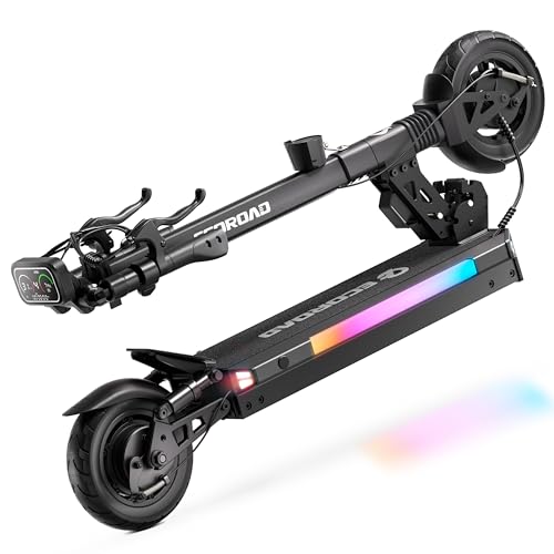 ES4 Electric Scooter for Adults, 800W Motor 25MPH & 25 Miles Range, 330LBS Load, 8.5" Pneumatic Tires, Folding e-Scooter with APP Control & RGB Lights