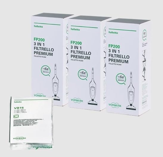 Sacs VK200 VK220 haute filtration avec parfum Dovina et housses sous vide