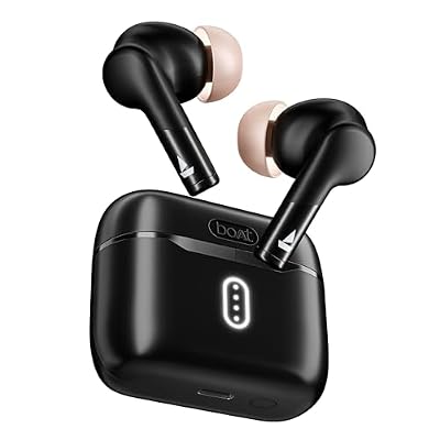 boAt Airdopes 141 Gen 2, 4 Mics ENx Tech, 48 Hrs Playback, Fast Charge, Low Latency, IPX4, v5.4 Bluetooth Earbuds, TWS Ear Buds Wireless Earphones with mic (Active Black)