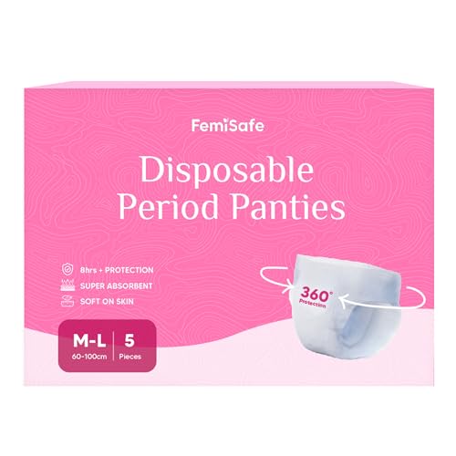 Image of FemiSafe Disposable Period Panty for Women | M-L | Pack of 5| 360° Leak-Proof Protection for Heavy Flow | Up to 8+ Hours Protection | Ideal for Maternity & postpartum