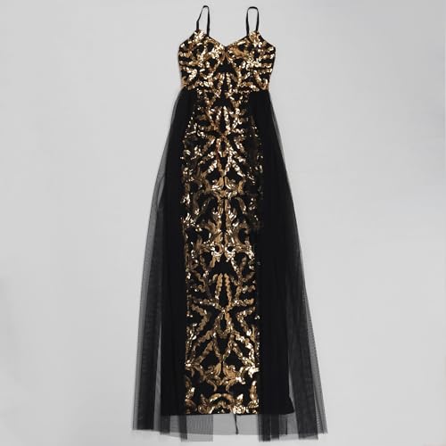 Image of Jigfar Women's Sexy Elegant Rhinestone Embellished Velvet Party Club Night Bodycon Formal Evening Maxi Dress