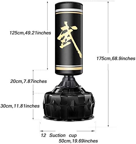 Miniatura 2 de WAGLOS Bolsa de boxeo para aliviar la presión de pie, sólida para adultos, base de ventosa para MMA Fitness Boxeo, anillo de goma que absorbe los