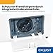 Exquisit Waschmaschine | 7 kg Nennkapazität, Energieeffizienzklasse A, 1400 U/Min, 76 dB(A) | kompakte Bauform, 12 Programme, Eco 40-60, Kurzprogramm, Startzeitverzögerung | WA57014-020A weiss