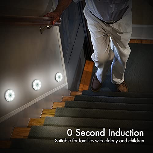 Motion Sensor Lights Indoor Rechargeable Wireless Wall Light LED Stair Night Lights Lamps with Auto/On/Off for Stairs Living Room Bathroom Corridors Closet Kitchen Under Cabinets (6000K, 3 Pack) - Cosy Home Interiors Motion Sensor Lights Indoor Rechargeable Wireless Wall Light LED Stair Night Lights Lamps with Auto/On/Off for Stairs Living Room Bathroom Corridors Closet Kitchen Under Cabinets (6000K, 3 Pack) - Image 4