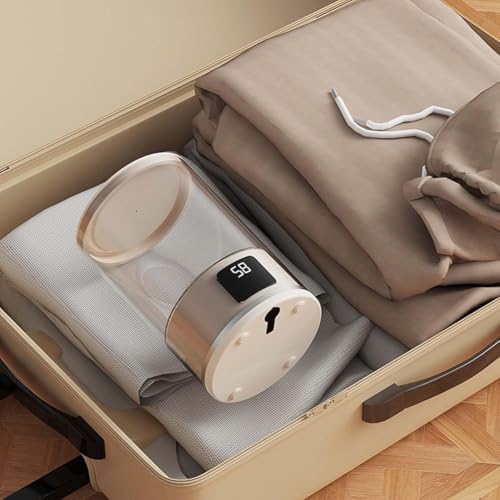 Lavadora de ropa interior mini con pantalla LED digital para lencería delicada y ropa de bebé 6