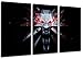 Produktbild Dark The Witcher 3-Teilig auf Leinwand, Gesamtformat: 120x80 cm fertig gerahmte Kunstdruckbilder als Wandbild - Billiger als Ölbild oder Gemälde - KEIN Poster oder Plakat