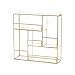 black velvet studio étagère Murale en métal Vintage Or - Tablette Flottant Décoration Design Rétro Salle Mur Salon Support Organisateur Laiton et Verre métallique 25 * 8 * 26
