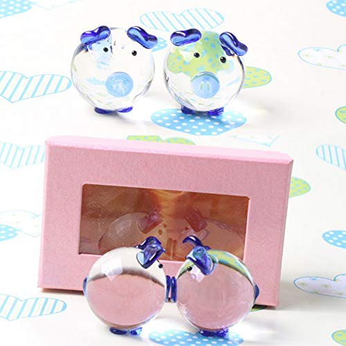 Jaswass Crystal Pig Figurine Mini Animal Collectible Statue Perfet For Decoration With Gift Box Set Of 2 #TOP4