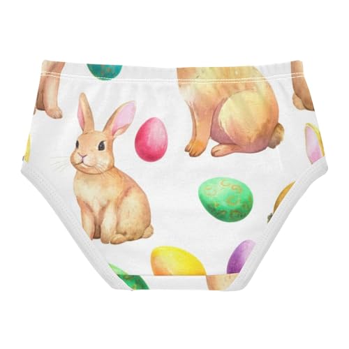 Rabbits Easter Eggs White Little Girl Panties Girls Underwear Toddlers Cotton Aesthetic Kids Undies Briefs 2t2