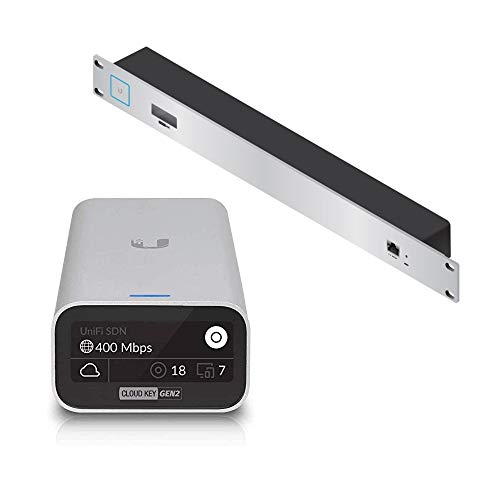 Ubiquiti Networks UniFi Cloud Key Gen2 (UCK-G2) + Ubiquiti Networks Cloud Key G2 Rack (CKG2-RM) - Bundle
