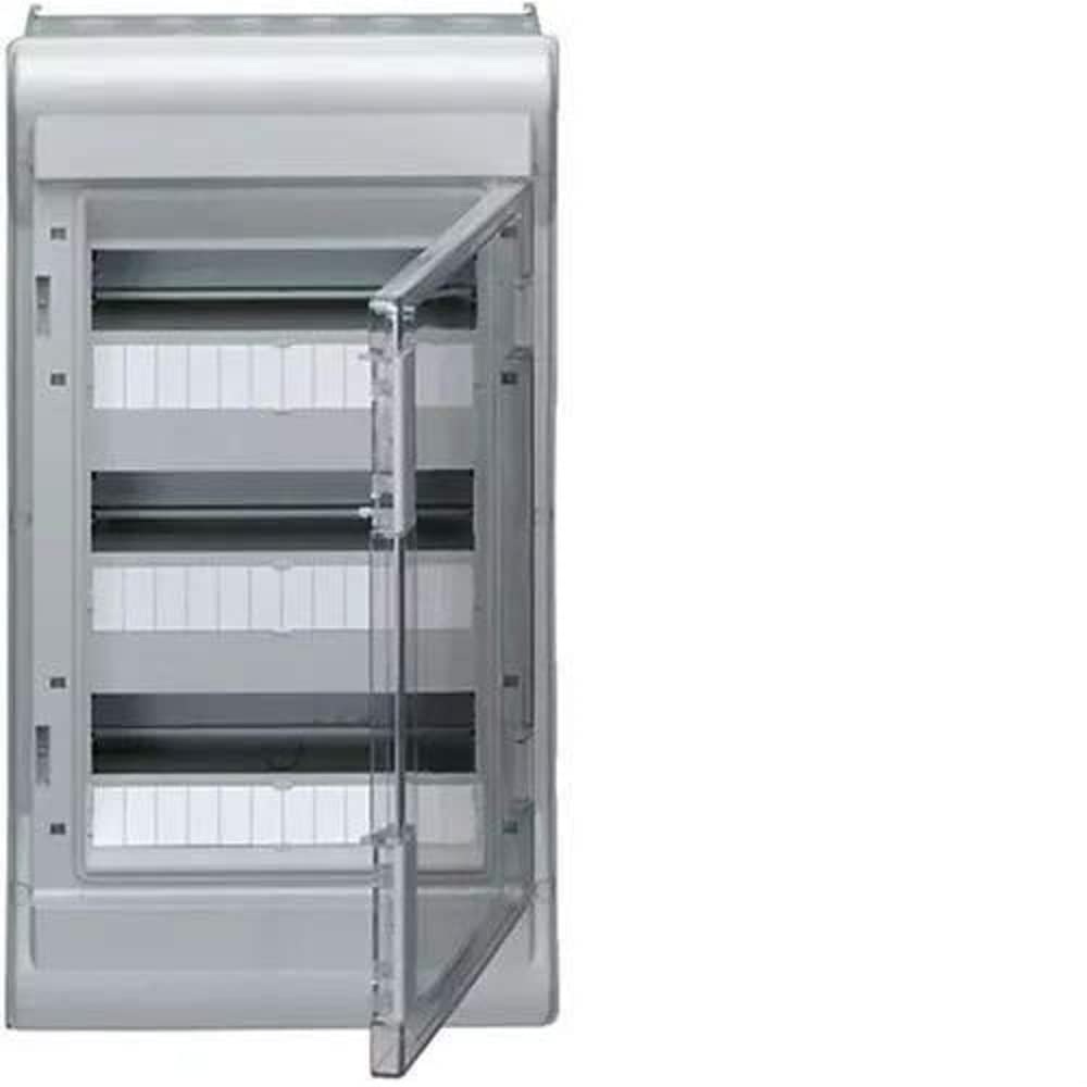 Caja de sup. estanca vector VE, IP65, 3 filas, 36M, puerta transparente