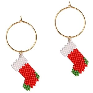 KELITCH Boucles D’Oreilles Pampilles Bohème Pendantes Faites À La Main Couleur Perle De Graine