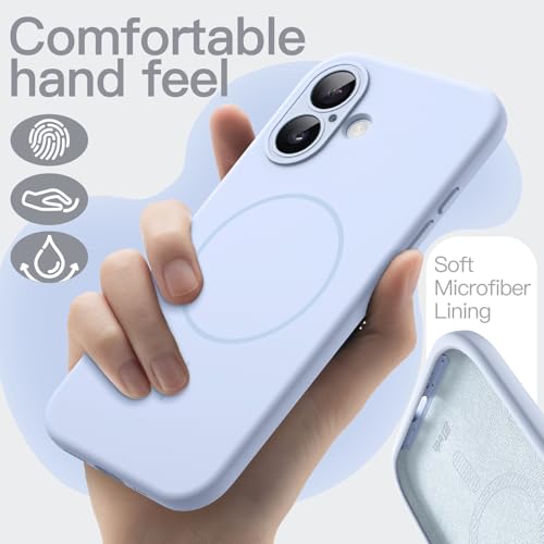 Image of JETech Magnetic Silicone Case for iPhone 17, Blue