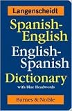  Spanish-English English-Spanish Dictionary with Blue Headwords