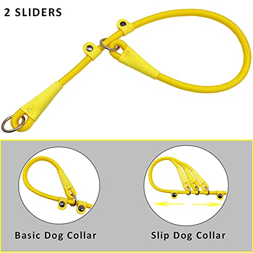 Sepxufore Rope Dog Collar, Adjustable Slip Collar For Dog Training, Classic Rolled Cute Pet Collar For Small Medium And Large Dogs #TOP1