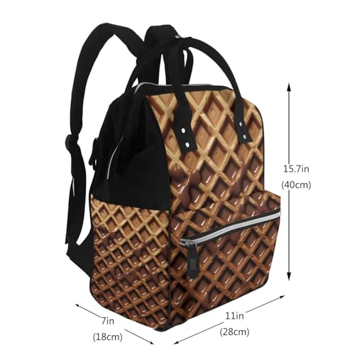 Grand sac à langer multifonction noir avec sac à dos de voyage pour ordinateur