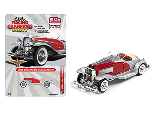 Limited 1:64 Duesenberg SSJ Speedster Metalizado Plata Rojo miniatura 2