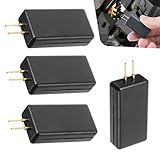 Titgoes Automotive Airbag Bypass Resistor, 12V 2-Pin Airbag Analog Tester, Automotive Diagnostic Tool for Finding Faults, Universal SRS Scanner for Cars, Trucks, SUV's, Pack-4 (Black)