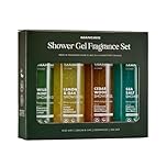 Mancave Men's Ultra-Premium Shower Gel Fragrance Gift Set, 4 x 500ml Natural Sulphate Free Shower Gels: Wild Mint, Lemon & Oak, Cedarwood and Sea Salt fragrances, Vegan Friendly, Packaging May Vary