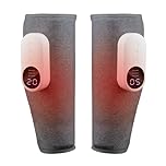 IeBilif 2PCS Cordless Leg Massager with Heated, Portable Rechargeable Calf Massager for Relaxation, Best Gifts for Friends and Family (Grey)