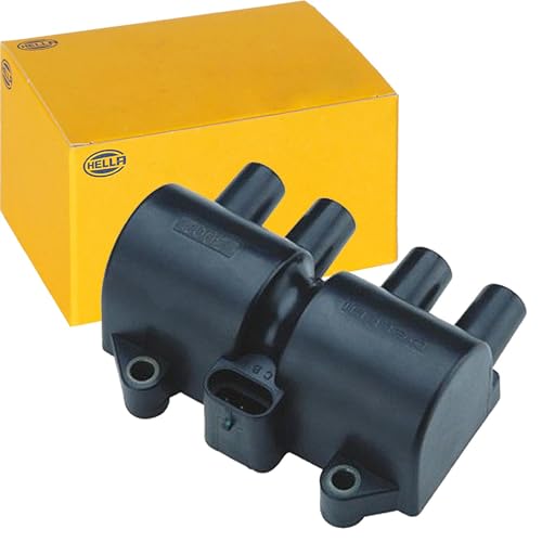 HELLA 5DA 358 057-031 Bobina de encendido - 12V - 3polos - Bobina de encendido bloque - atornillado