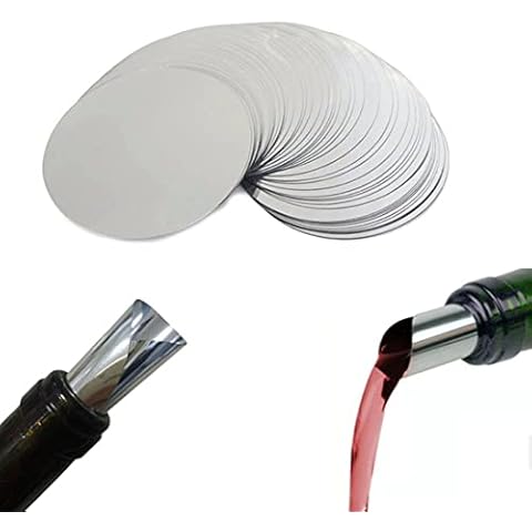 MenYiYDS - Wine Pourer, Pouring Aid for Drip Free Pouring, Reusable Drip Free Wine Pourer Plates (8 Pack) Cover