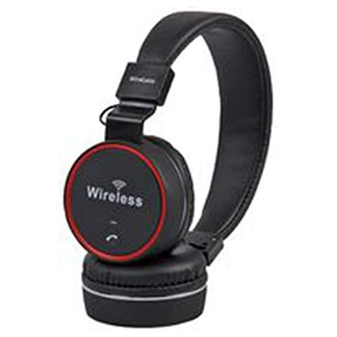 Pro Signal Bluetooth Wireless Red Black Headphones Over Ear Cover