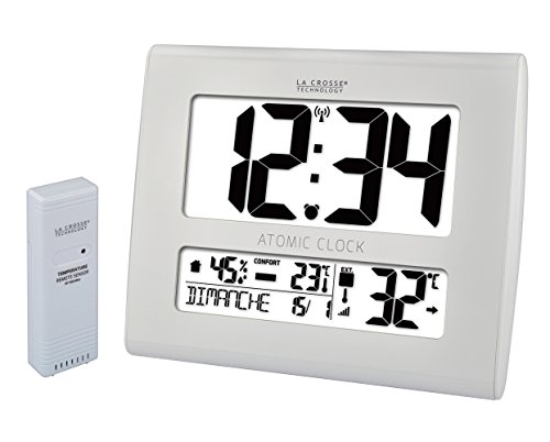 La Crosse Technology - WS8020 Reloj de Pared con Temperatura - Blanco Cover