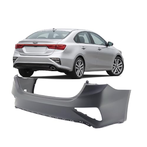 Image of FitParts Compatible with Kia Forte 2019-2021 Rear Bumper Cover | Sedan, Ready to Paint, OEM 86611M7000, KI1100224