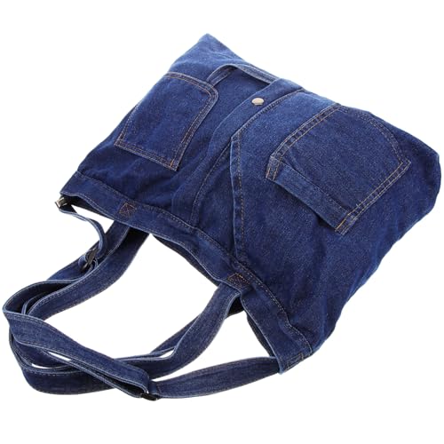 Sac jean pour femme cabas denim rétro Baluue grand fourre-tout