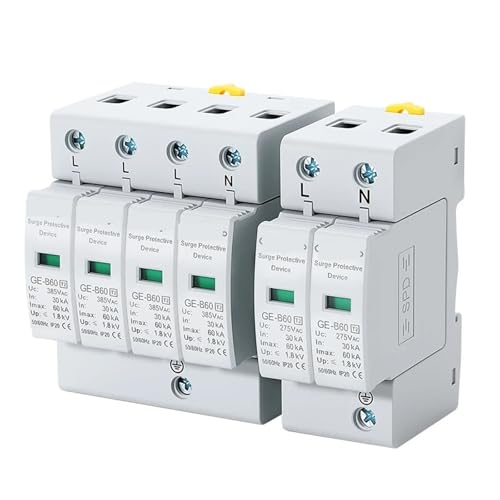 Dispositif parasurtenseur AC 4P 385V 20-40KA pour protection modulaire tableau électrique