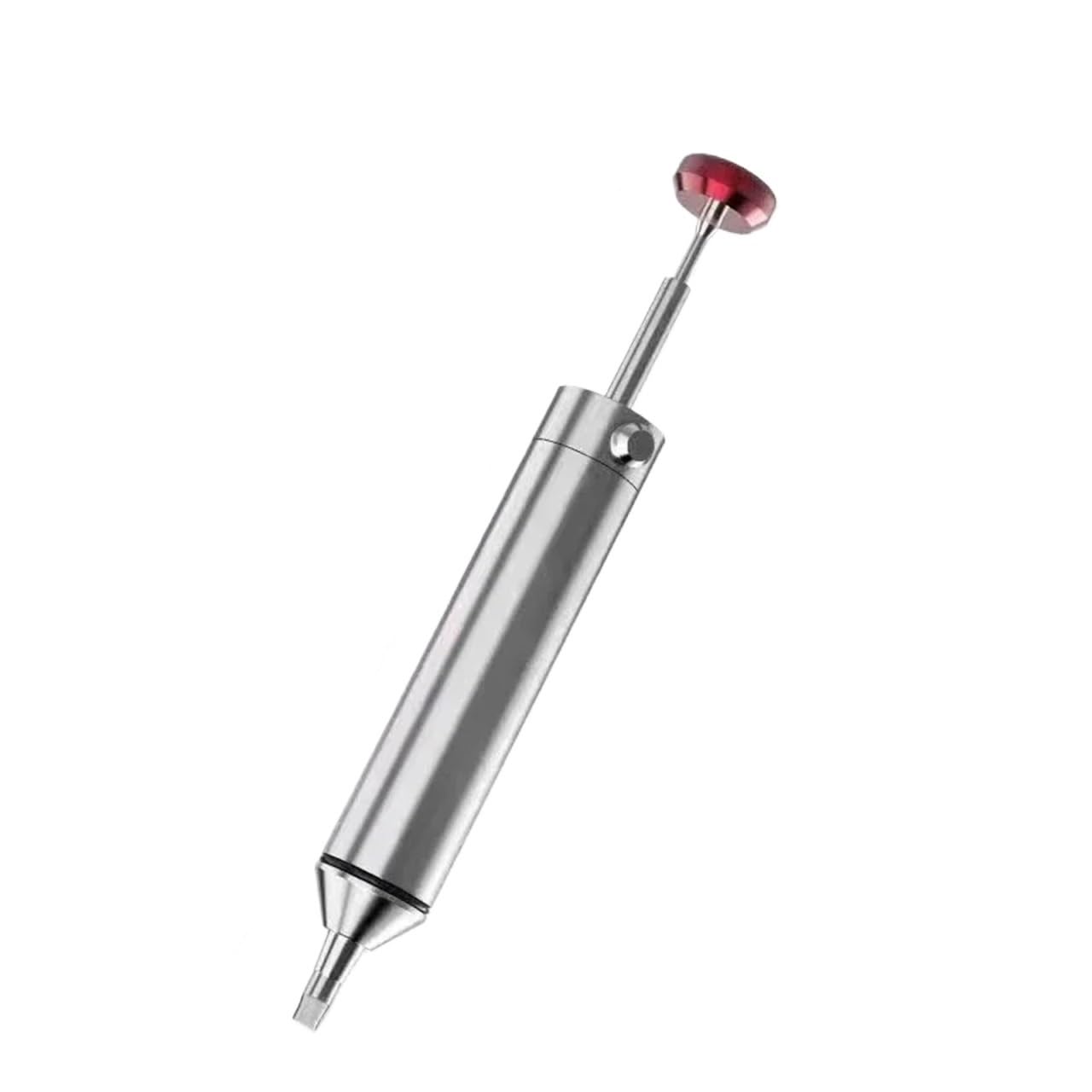 Aluminum Powerful Desoldering Pump Suction Tin Gun Soldering Sucker Pen Removal Vacuum Solder Iron Welding Repair Tool(Sliver)