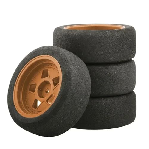 4 pezzi di pneumatici in gomma for Tam-iya TT01 TT01E TT02 TT02B XV01 TA06 PTG-2 for accessori for auto RC 1/10
