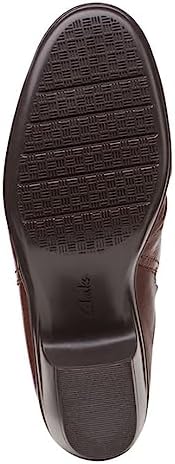 Clarks Women's Emily Charm Mule, Dark Tan Leather, 6 | Image 7