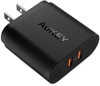 Quick Charge 3.0, AUKEY USB Wall Charger (Quick Charge 2.0 Compatible), Fast Charger