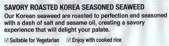 CJ Premium Roasted Seaweed Snack 5g -(Pack of 8)