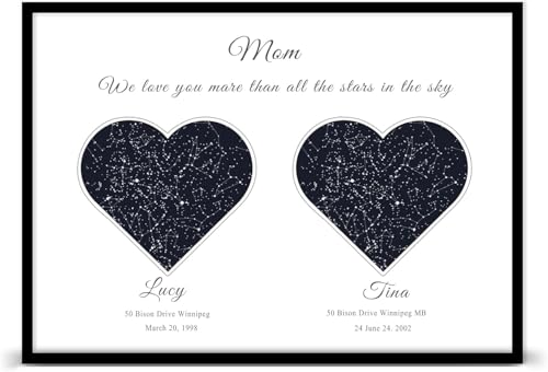 16 Thoughtful Gifts For Someone Who Lost a Daughter in 2026 10 Personalized Star Map Night Sky Wall Art
