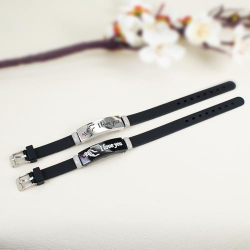 2/PCS SET Luminous King Queen Crown Couple Bracelet, Fashionable Silicone Bracelet, Cute and Simple Alloy Design, Daily and Gift Occasions, Valentine's Day Four Seasons Accessories3