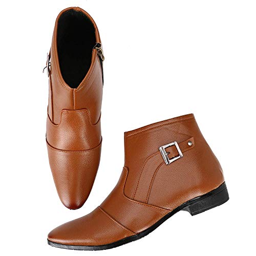 Image of Men's Synthetic Zip Slip on Formal Boot UK