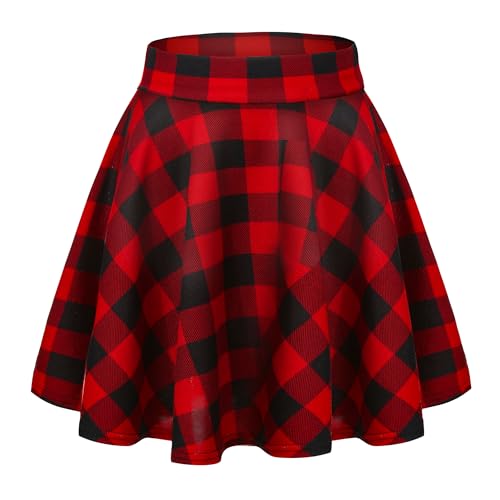 Mini jupe plissée élégante multicolore en taille L aux finitions soignées