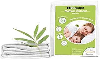 Bedecor Premium Bamboo Viscos Waterproof Mattress Protector - Mattress Cover -Single Size - 90 x 200 + 30cm
