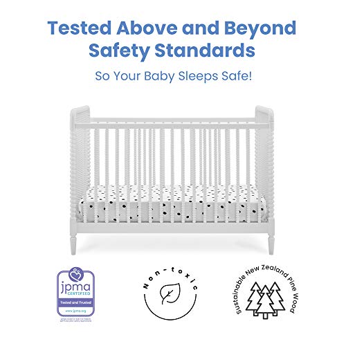 Image of Delta Children Saint 4-in-1 Convertible Crib - Greenguard Gold Certified, Bianca White